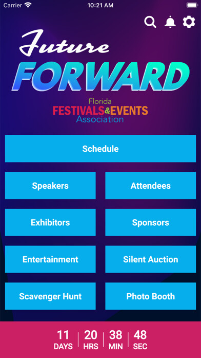 Emulate iPhone app FFEA Convention & Tradeshow using MyAndroid