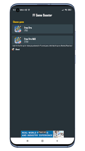 Run android online APK FF Game Booster from MyAndroid or emulate FF Game Booster using MyAndroid
