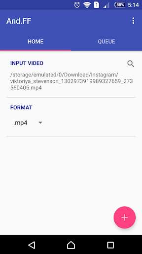 Emulate Android APK FFmpeg for Android