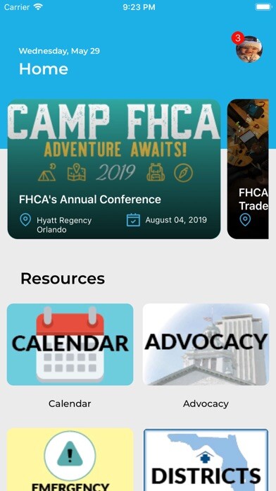 Emulate iPhone app FHCA- Florida Health Care Assn using MyAndroid Emulate iPhone app FHCA- Florida Health Care Assn using MyAndroid