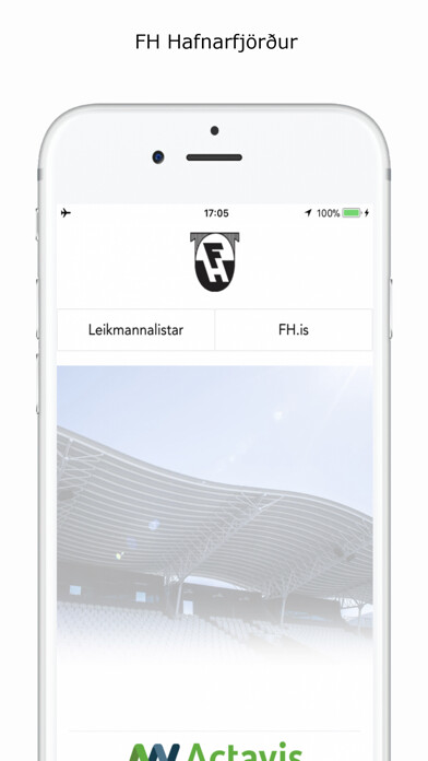 Emulate iPhone app FH Hafnarfjörður using MyAndroid