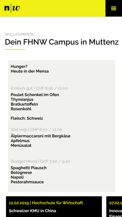 Emulate iPhone app FHNW Campus App Muttenz using MyAndroid Emulate iPhone app FHNW Campus App Muttenz using MyAndroid