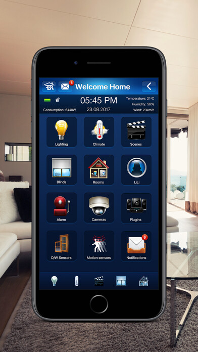 Emulate iPhone app FIBARO for iPhone using MyAndroid