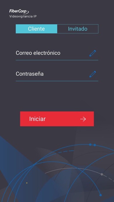 Emulate iPhone app FiberCorp Videovigilancia IP using MyAndroid