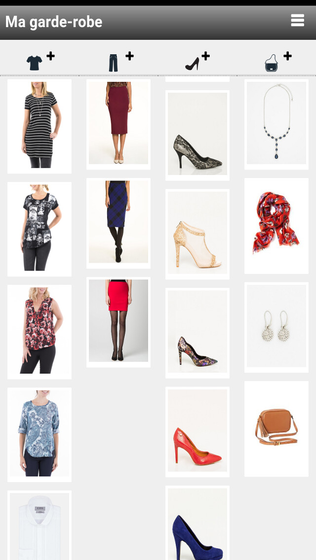 Emulate iPhone app Fidby Fashion - Search clothes by color using MyAndroid