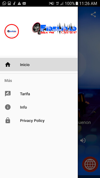 Run android online APK Fidelidad Stereo 88.4 FM from MyAndroid or emulate Fidelidad Stereo 88.4 FM using MyAndroid