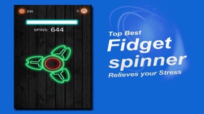 Emulate iPhone app Fidget Hand Spin Neon Glow using MyAndroid
