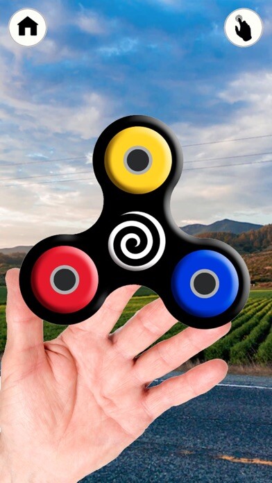 Emulate iPhone app Fidget hand spinner simulator –  3d wheel toy game using MyAndroid