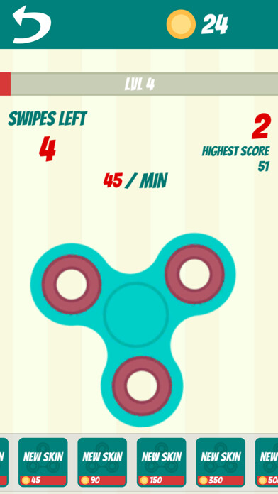 Emulate iPhone app Fidget Spinner: 2k17 Spin using MyAndroid