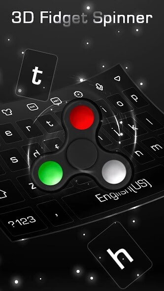 Run android online APK Fidget Spinner 3D Animated Keyboard from MyAndroid or emulate Fidget Spinner 3D Animated Keyboard using MyAndroid