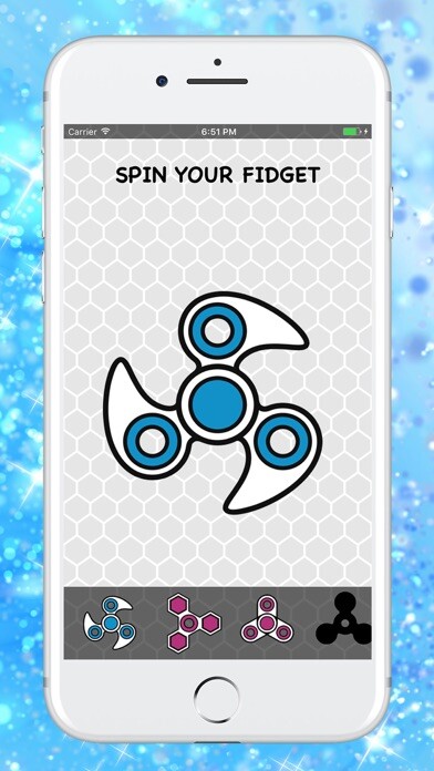Emulate iPhone app Fidget Spinner App & Stickers using MyAndroid