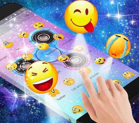 Emulate Android APK Fidget Spinner Cute Emoji Theme