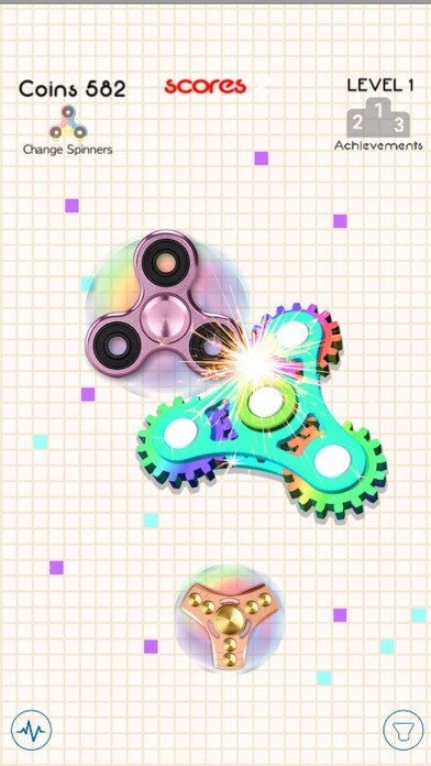Emulate iPhone app Fidget spinner - fight to kill time using MyAndroid