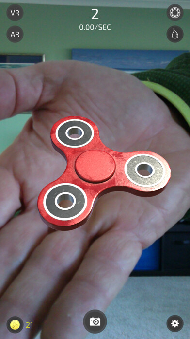 Emulate iPhone app Fidget Spinner: Journey of Secrets - VR/AR Clicker using MyAndroid
