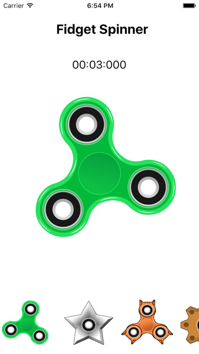 Emulate iPhone app Fidget Spinner Lite using MyAndroid