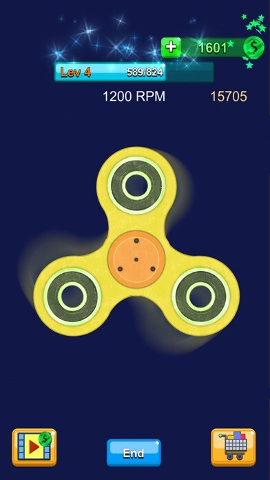 Emulate iPhone app Fidget Spinner Parody : Zoolax Swipe Spinny using MyAndroid