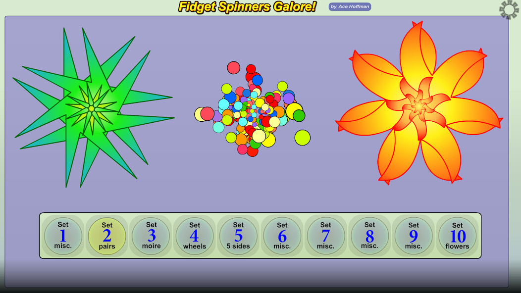 Emulate iPhone app Fidget Spinners Galore! using MyAndroid