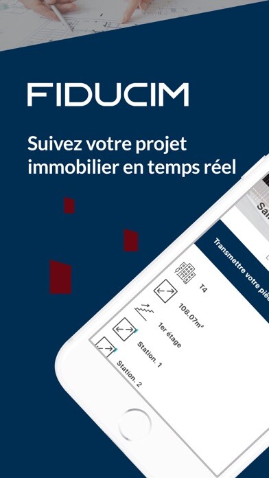 Emulate iPhone app Fiducim - Suivi de mon projet using MyAndroid
