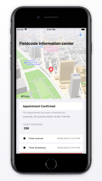 Emulate iPhone app Fieldcode information center using MyAndroid