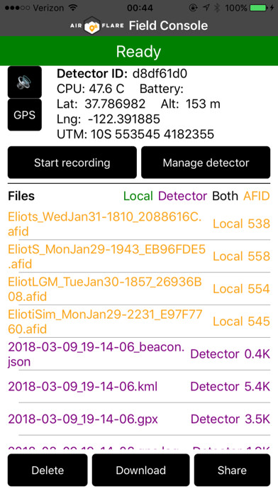 Emulate iPhone app Field Console using MyAndroid