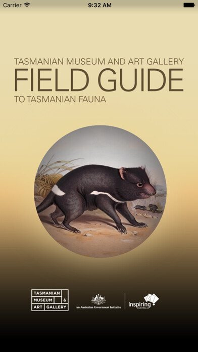 Emulate iPhone app Field Guide to Tasmanian Fauna using MyAndroid