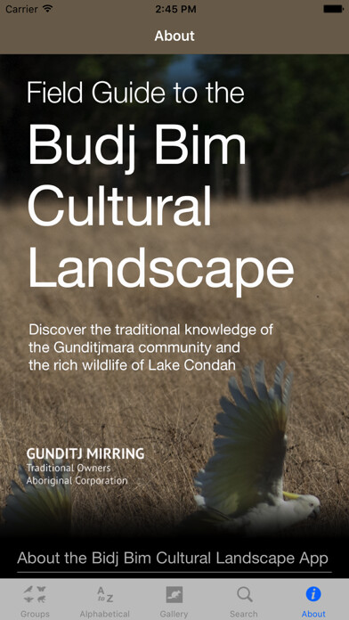 Emulate iPhone app Field Guide to the Budj Bim Cultural Landscape using MyAndroid Emulate iPhone app Field Guide to the Budj Bim Cultural Landscape using MyAndroid