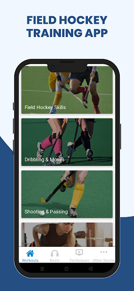 Emulate iPhone app Field Hockey Training using MyAndroid