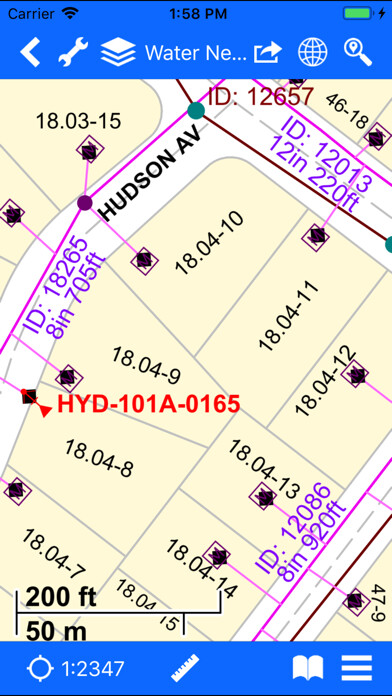 Emulate iPhone app FieldMap Pro using MyAndroid