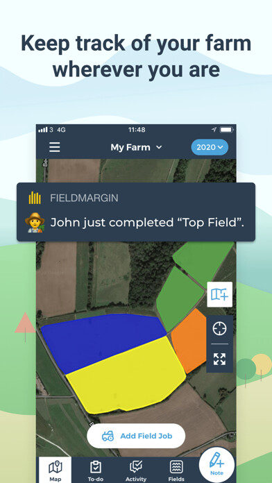 Emulate iPhone app fieldmargin: manage your farm using MyAndroid