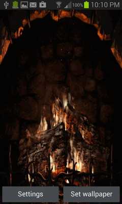 Emulate Android APK Fiery Place Live Wallpaper