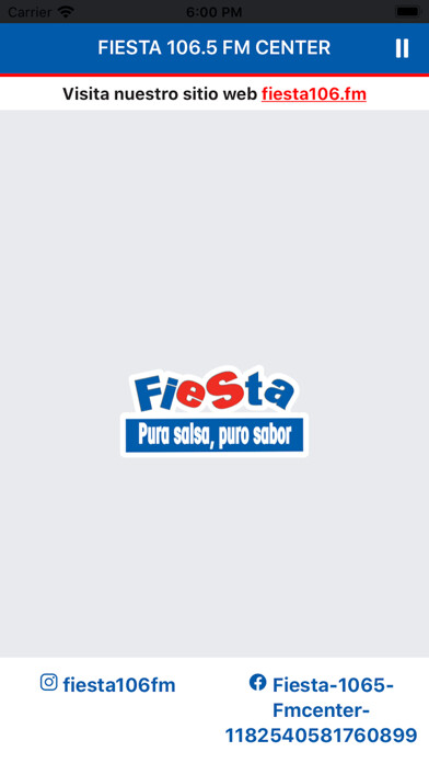 Emulate iPhone app FIESTA 106.5 FM CENTER using MyAndroid