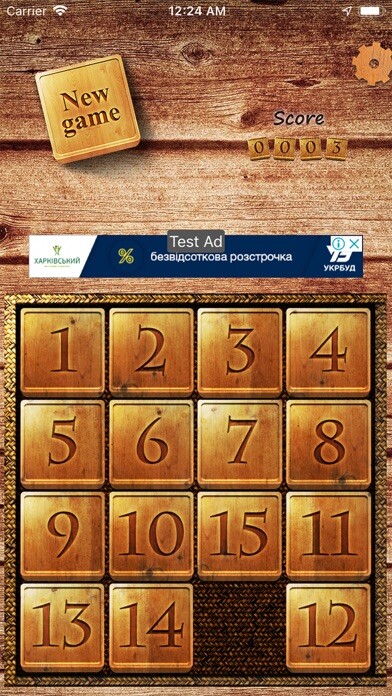 Emulate iPhone app Fifteen Garden Puzzle Tile using MyAndroid