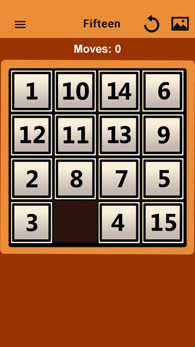 Emulate iPhone app Fifteen Puzzle Classic using MyAndroid
