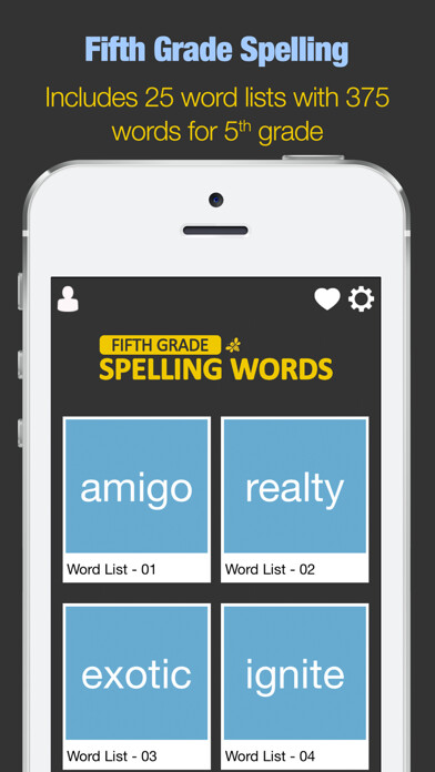 Emulate iPhone app Fifth Grade Spelling Words using MyAndroid Emulate iPhone app Fifth Grade Spelling Words using MyAndroid