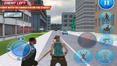 Emulate iPhone app Fighting City: Gangster Theft using MyAndroid