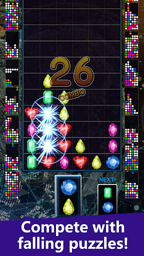 Run android online APK Fighting! Falling block puzzle VS.Jewels from MyAndroid or emulate Fighting! Falling block puzzle VS.Jewels using MyAndroid
