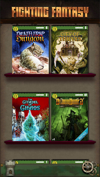 Run android online APK Fighting Fantasy Classics – text based story game from MyAndroid or emulate Fighting Fantasy Classics – text based story game using MyAndroid