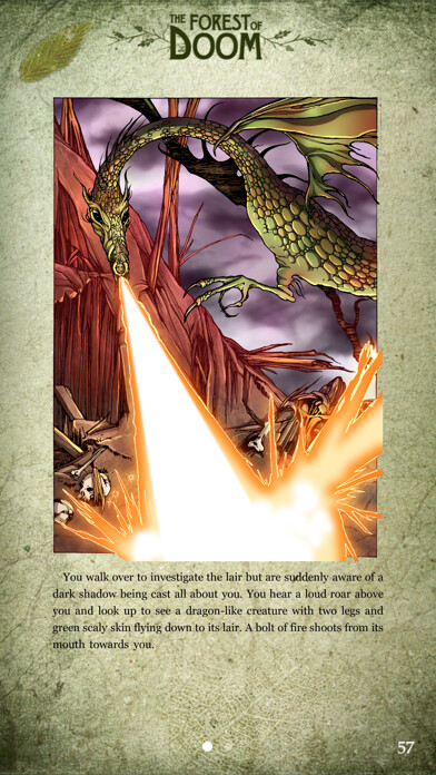 Emulate iPhone app Fighting Fantasy: The Forest of Doom using MyAndroid
