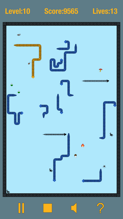 Emulate iPhone app Fighting Snakes using MyAndroid