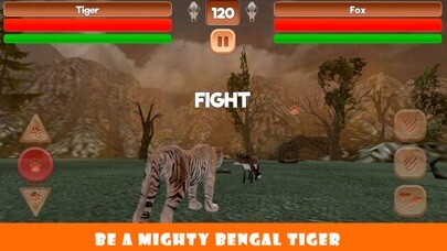 Emulate iPhone app Fighting Tiger Jungle Battle using MyAndroid