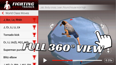 Emulate iPhone app Fighting Trainer using MyAndroid