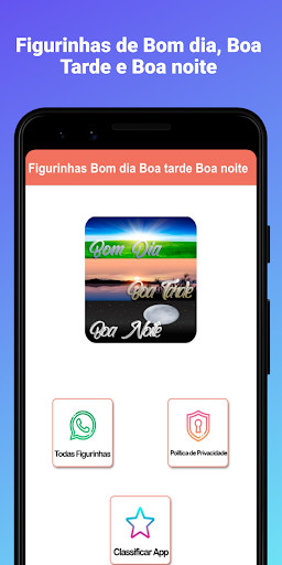 Run android online APK Figurinhas Bom Dia Boa Tarde Boa Noite from MyAndroid or emulate Figurinhas Bom Dia Boa Tarde Boa Noite using MyAndroid