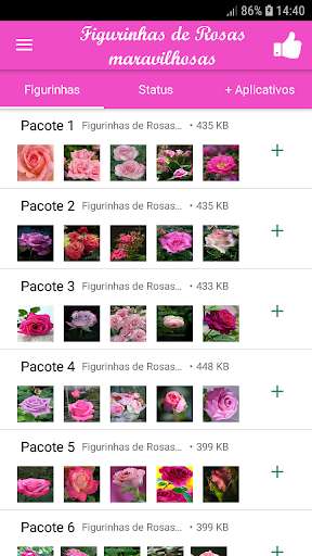Run android online APK Figurinhas de Rosas maravilhosas - WAStickerApps from MyAndroid or emulate Figurinhas de Rosas maravilhosas - WAStickerApps using MyAndroid