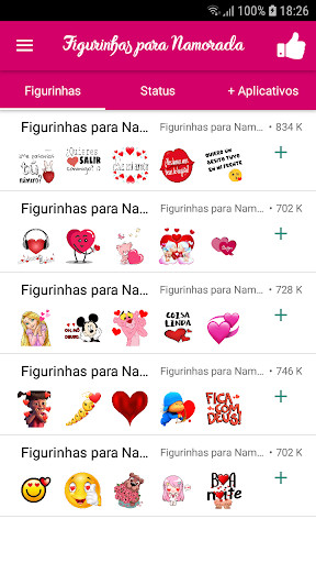 Run android online APK Figurinhas para Namorada from MyAndroid or emulate Figurinhas para Namorada using MyAndroid