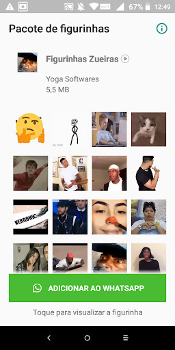 Run android online APK Figurinhas Zueiras Zap from MyAndroid or emulate Figurinhas Zueiras Zap using MyAndroid