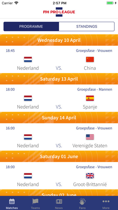 Emulate iPhone app FIH Pro League NED using MyAndroid Emulate iPhone app FIH Pro League NED using MyAndroid