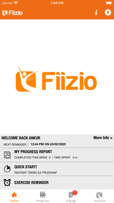 Emulate iPhone app Fiizio using MyAndroid Emulate iPhone app Fiizio using MyAndroid