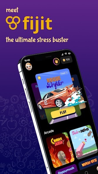 Run android online APK Fijit - Play Casual Meme Games from MyAndroid or emulate Fijit - Play Casual Meme Games using MyAndroid