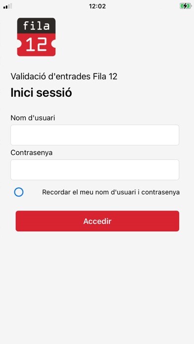 Emulate iPhone app Fila 12 Validador using MyAndroid