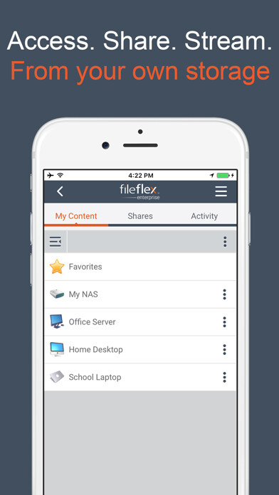 Emulate iPhone app FileFlex Enterprise using MyAndroid